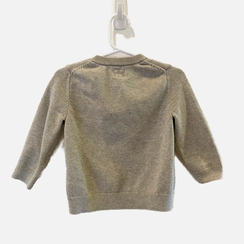 GAP Iconic Sweater with Christmas Tree on Car - 18-24m